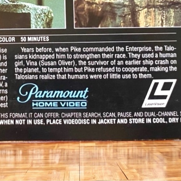 VINTAGE Star Trek LaserDisc - The Menagerie (Parts I & II) Paramount Home Video - Picture 4 of 6